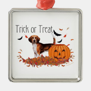 Adorno Metálico Halloween Beagle