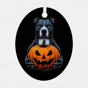 Adorno Metálico Halloween de Pitbull - Celebrando Jack O Lantern