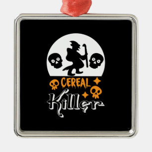 Adorno Metálico Halloween Funny Cereal Cumpleaños