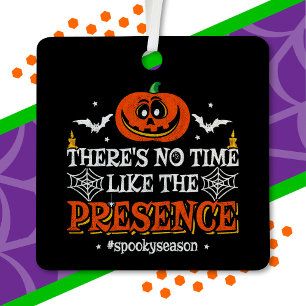 Adorno Metálico Halloween Spirit Spooky Pumpkin Funny Halloween