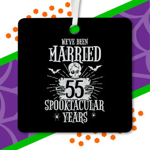 Adorno Metálico Halloween Spooktacular 55º aniversario Boda