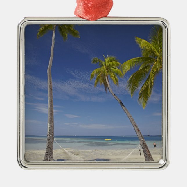 Adorno Metálico Hamaca y palmeras, Plantation Island Resort (Frente)