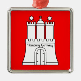 Adorno Metálico Hamburgo, bandera alemana