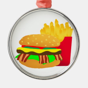 Adorno Metálico Hamburguesa y frisos