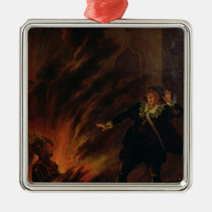 Adorno Metálico Hamlet y el fantasma de su padre