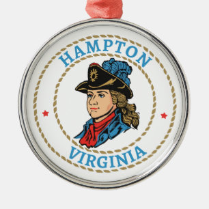 Adorno Metálico Hampton Virginia Colonial