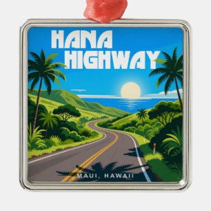 Adorno Metálico Hana Highway Maui Hawaii Paisaje