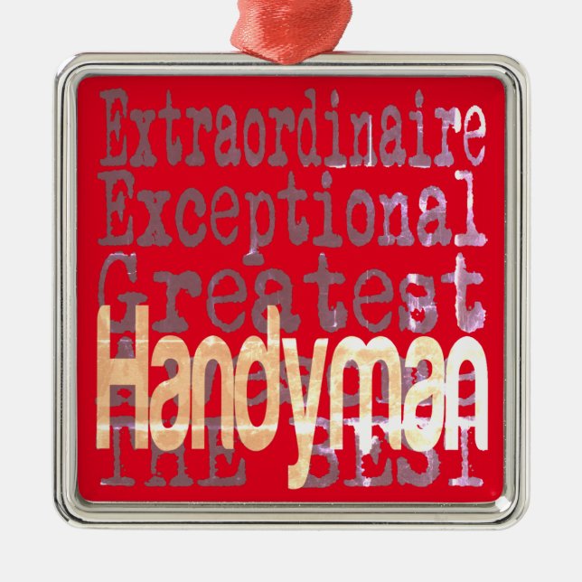 Adorno Metálico Handyman Extraordinaire (Frente)
