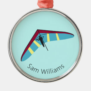 Adorno Metálico Hang Gliding