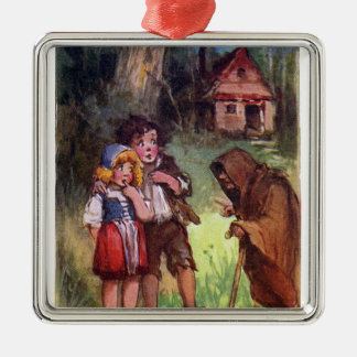 Adorno Metálico Hansel y Gretel encuentran a la bruja