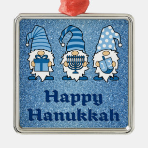 Adorno Metálico Hanukkah Gnomes Trio Ornament