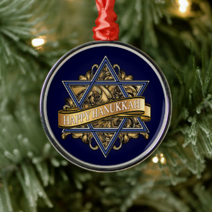 Adorno Metálico Hanukkah Star of David