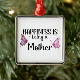 Adorno Metálico Happiness Is Being A Mother Butterfly Mom Present