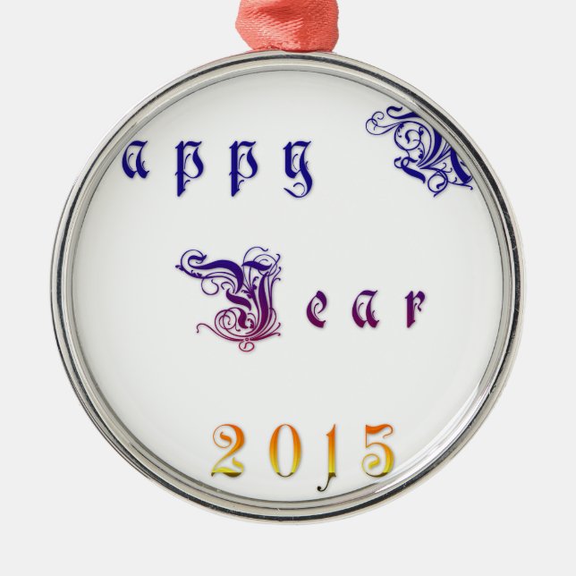Adorno Metálico Happu Año Nuevo 2015 Hakuna Matata desea.png (Frente)