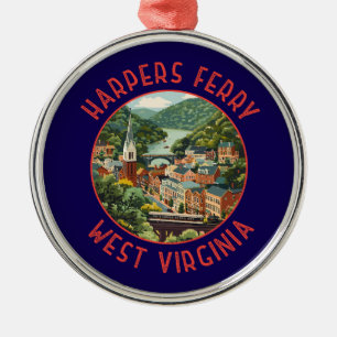 Adorno Metálico Harpers Ferry Virginia Occidental Círculo Angustia