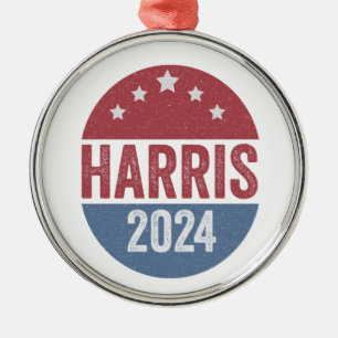 Adorno Metálico Harris por las elecciones presidenciales demócrata
