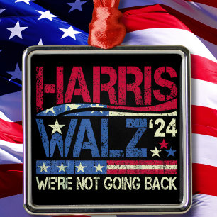 Adorno Metálico Harris Walz Kamala Harris 2024 Tim Walz