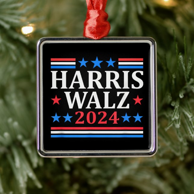 Adorno Metálico Harris Walz Waltz 2024 (Árbol)
