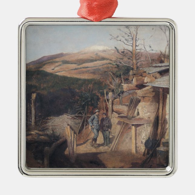 Adorno Metálico Hartmanswillerkopf, visión desde Roche-Sermet, (Frente)