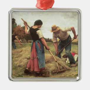 Adorno Metálico Haymaking, 1880