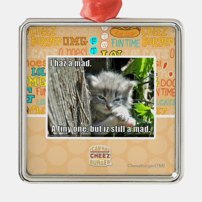 Adorno Metálico Haz I un enojado (Frente)