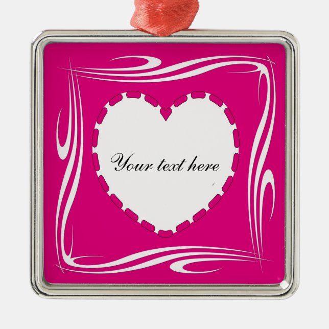 Adorno Metálico Heart shape (Frente)