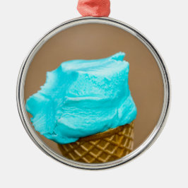 Adorno Metálico Helado con macro de barquillo