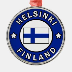 Adorno Metálico Helsinki Finlandia