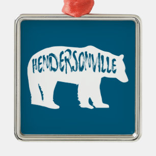 Adorno Metálico Hendersonville North Carolina Bear