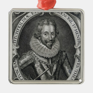 Adorno Metálico Henry Wriothesley, 3ro conde de Southampton, 1617