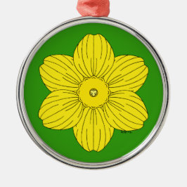 Adorno Metálico Heraldic Daffodil