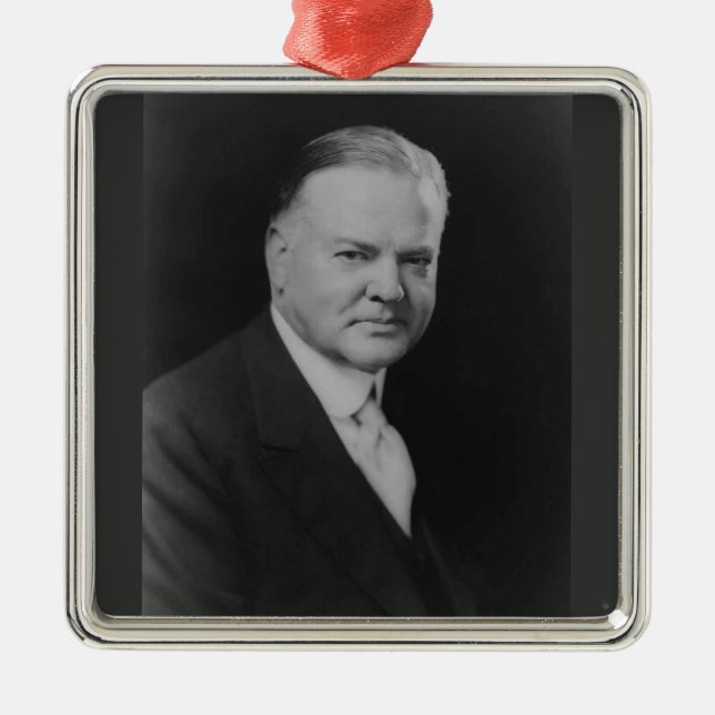 Adorno Metálico Herbert Hoover 31° presidente (Frente)