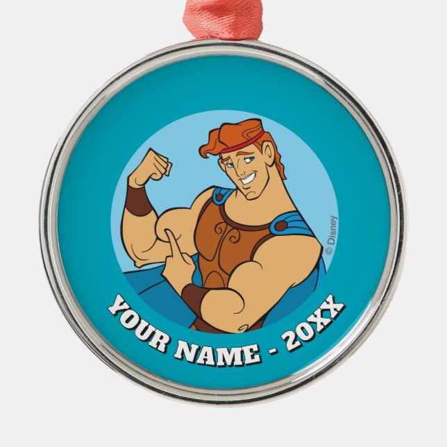 Adorno Metálico Hercules Bicep Flex Metal Ornament (Frente)