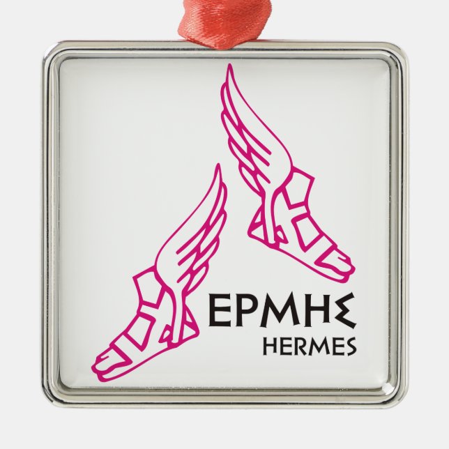 Adorno Metálico Hermes/Ermis - uno de 12 dioses griegos (Frente)