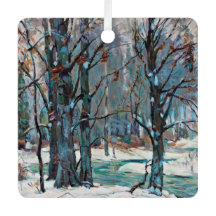 Hermosa escena de nieve de invierno del estudio de