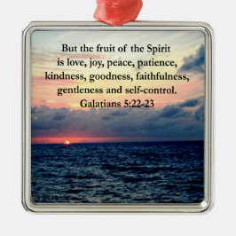 ADORNO METÁLICO HERMOSAS FRUTAS GALATIANAS DEL ESPÍRITU