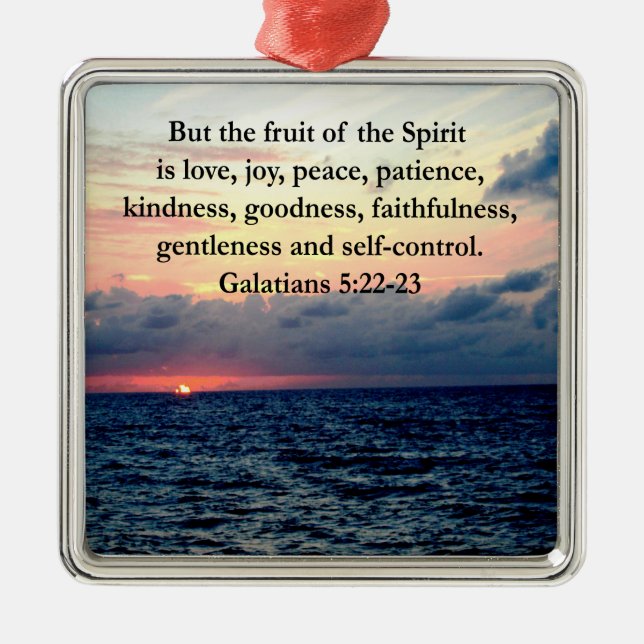 ADORNO METÁLICO HERMOSAS FRUTAS GALATIANAS DEL ESPÍRITU (Frente)