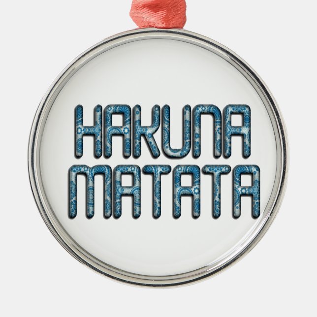 Adorno Metálico Hermoso diseño increíble de citas de texto en swah (Frente)