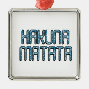 Adorno Metálico Hermoso diseño increíble de citas de texto en swah
