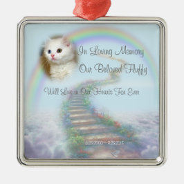 Adorno Metálico Hermoso memorial personalizado de gato o perro