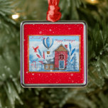 Adorno Metálico Hermoso Paisaje Con Personalizar Snowman<br><div class="desc">Hermoso Paisaje con el ornamento Metalizado Personalizar Snowman - Producto personalizado - (Escriba BOKI412 en la búsqueda del sitio (navegador) para ver la oferta de todas mis creaciones. ¡Gracias. ) - Vea mis otros productos y colecciones, elija un regalo para usted y sus seres queridos. Gracias por comprar en mi...</div>