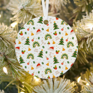 Adorno Metálico Hermoso patrón de Navidades