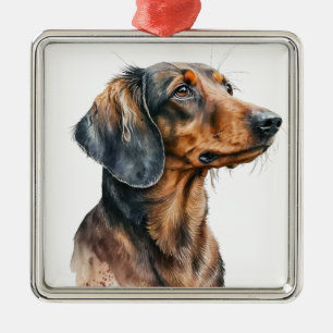 ADORNO METÁLICO HERMOSO PERRO DE PELO CORTO