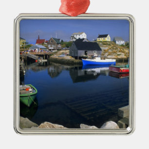 Adorno Metálico Hermoso pueblo de Peggy's Cove con puerto
