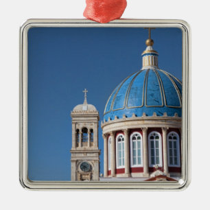 Adorno Metálico Hermoupolis, isla de Syros, Grecia. Domo azul