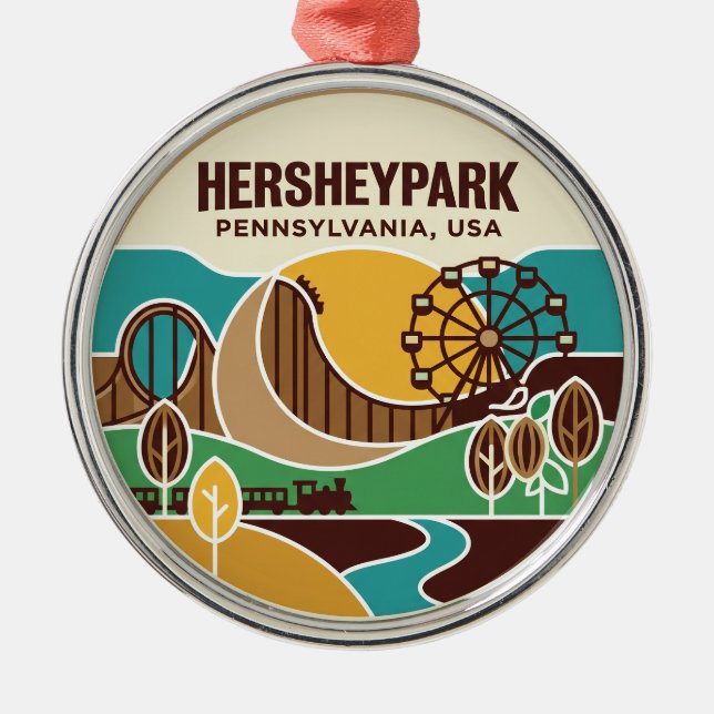 Adorno Metálico Hersheypark EE. UU. (Frente)