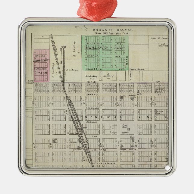 Adorno Metálico Hiawatha, Everest, Morrill y Baker, Kansas (Frente)