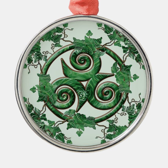 Adorno Metálico Hiedra Triskel (Frente)