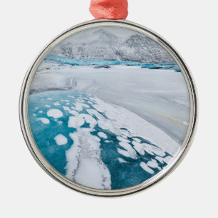 Adorno Metálico Hielo glaciar congelado, Islandia