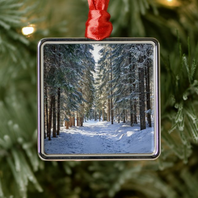 Adorno Metálico Hielo y nieve | Montañas Tatra, Polonia (Árbol)